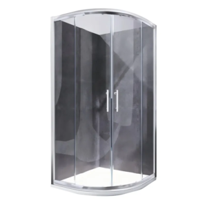 Душова кабіна без піддону KOER SR SC04-100x100x195-TR-01 прозоре скло Easy Clean 5мм, хром