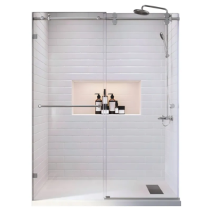 Двері в нішу KOER SR SD06-120x220-TR-01 прозоре скло Easy Clean 8мм, хром
