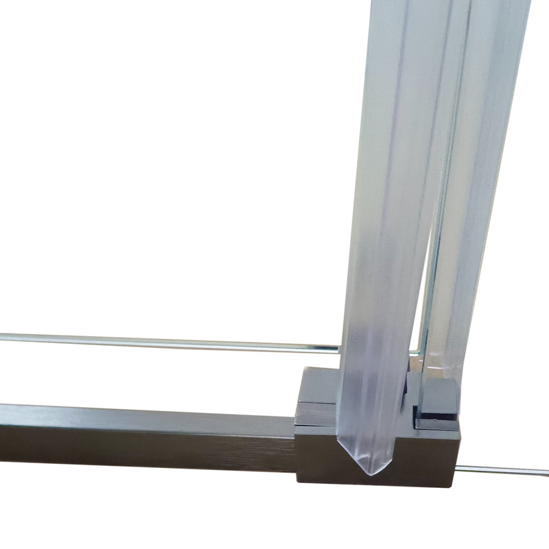 Душова кабіна без піддону KOER SR SC03-90x90x200-TR-07 прозоре скло Easy Clean 6мм, графіт - Зображення 9