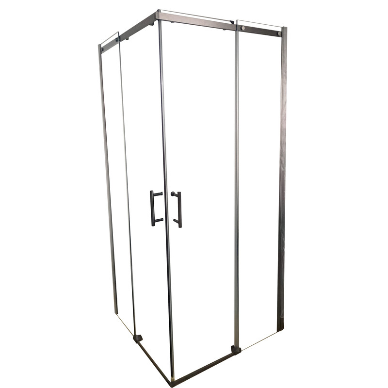 Душова кабіна без піддону KOER SR SC03-90x90x200-TR-07 прозоре скло Easy Clean 6мм, графіт - Зображення 10