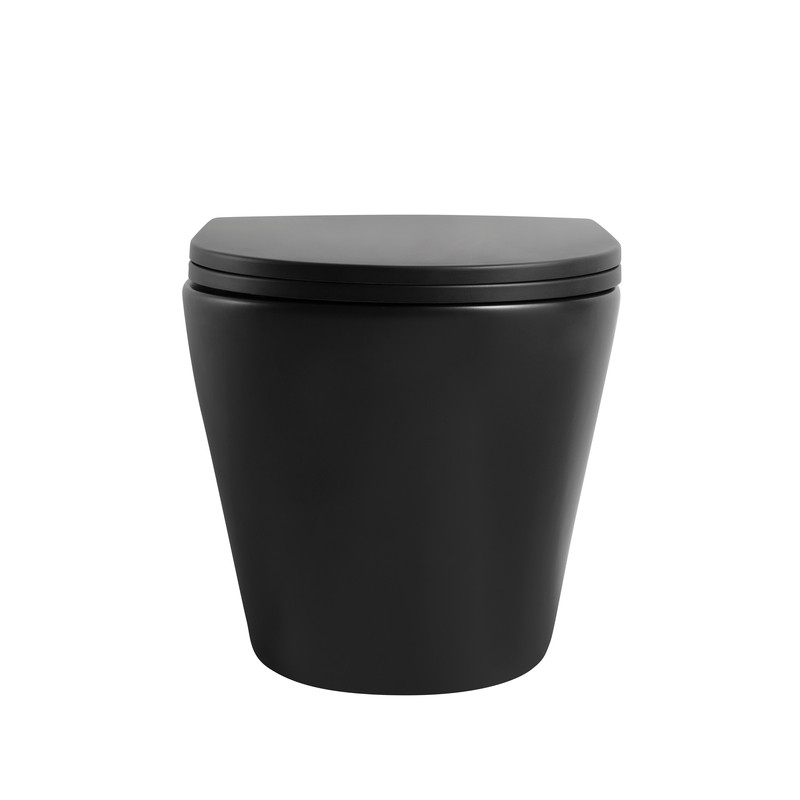 Унітаз підвісний Mixxus Premium BEVEL-0304-T1, чорна 480×360×360 мм система змиву TORNADO 1.0 - Зображення 8