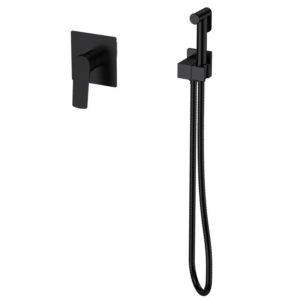 Змішувач для гігієнічного душу Mixxus Premium MONE 002 INNER Black вбудований з лійкою
