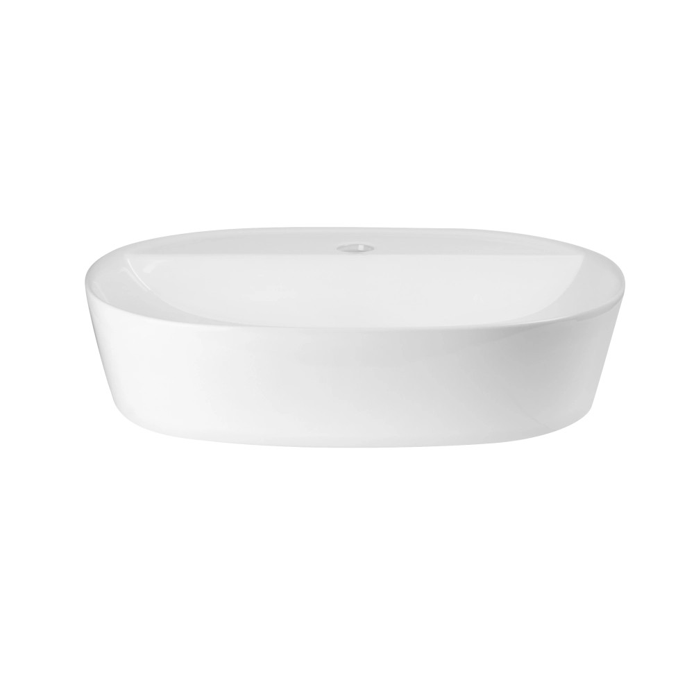 Раковина накладна Mixxus Premium ELLIPSE-0203 510×375×120 мм з отвором під змішувач, білий - Зображення 4