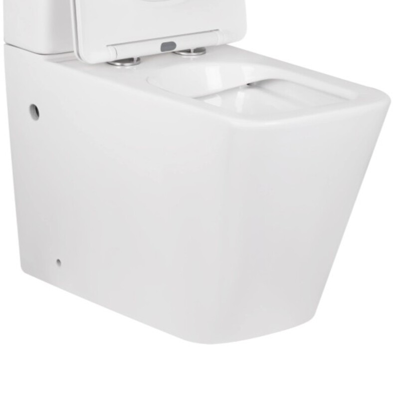 Чаша унітазу-компакту Mixxus Premium Quadro-0402-R Bowl 675х390х855 Rimless без сидіння - Зображення 3