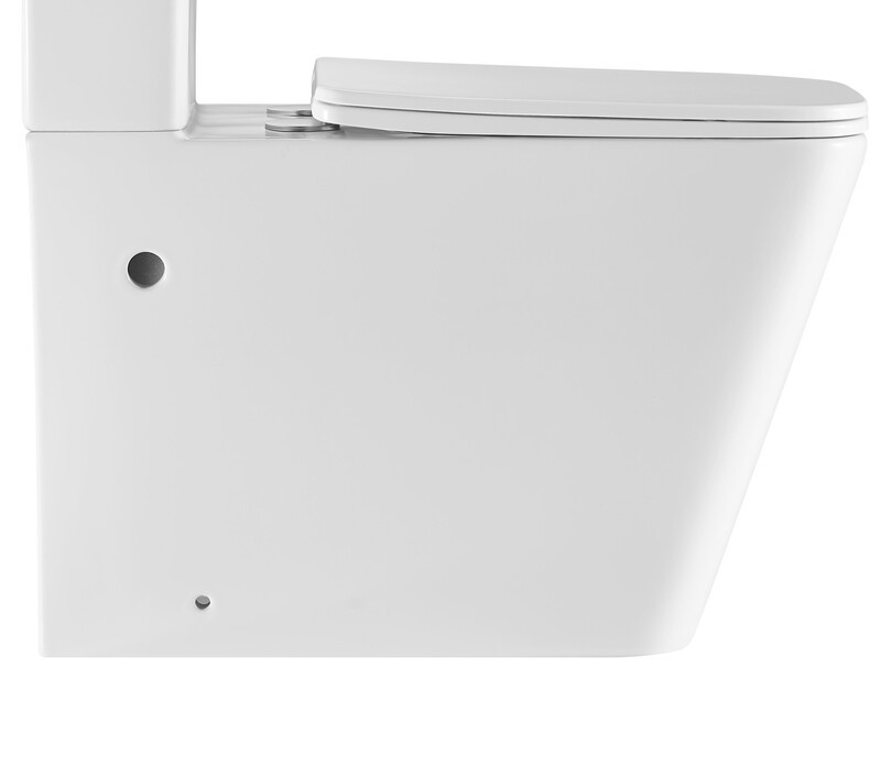 Чаша унітазу-компакту Mixxus Premium Quadro-0402-R Bowl 675х390х855 Rimless без сидіння - Зображення 7