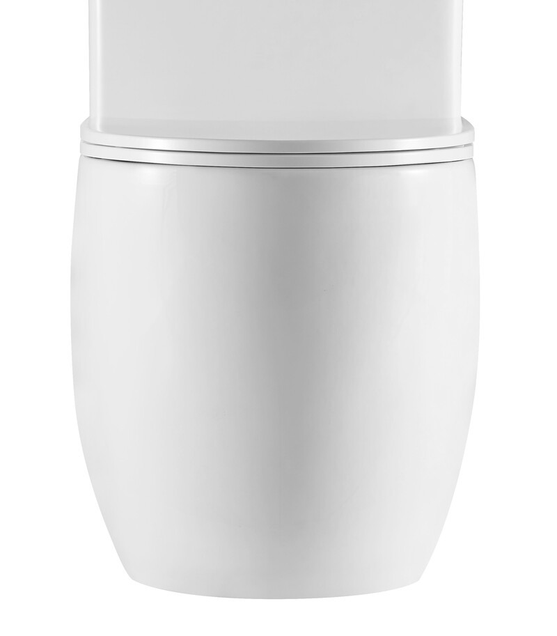 Чаша унітазу-компакту Mixxus Premium ELLIPSE-0401-T1 630×390×840 мм система змиву TORNADO 1.0 без сидіння, білий - Зображення 6