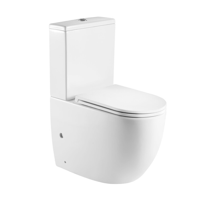 Чаша унітазу-компакту Mixxus Premium ELLIPSE-0401-T1 630×390×840 мм система змиву TORNADO 1.0 без сидіння, білий - Зображення 7