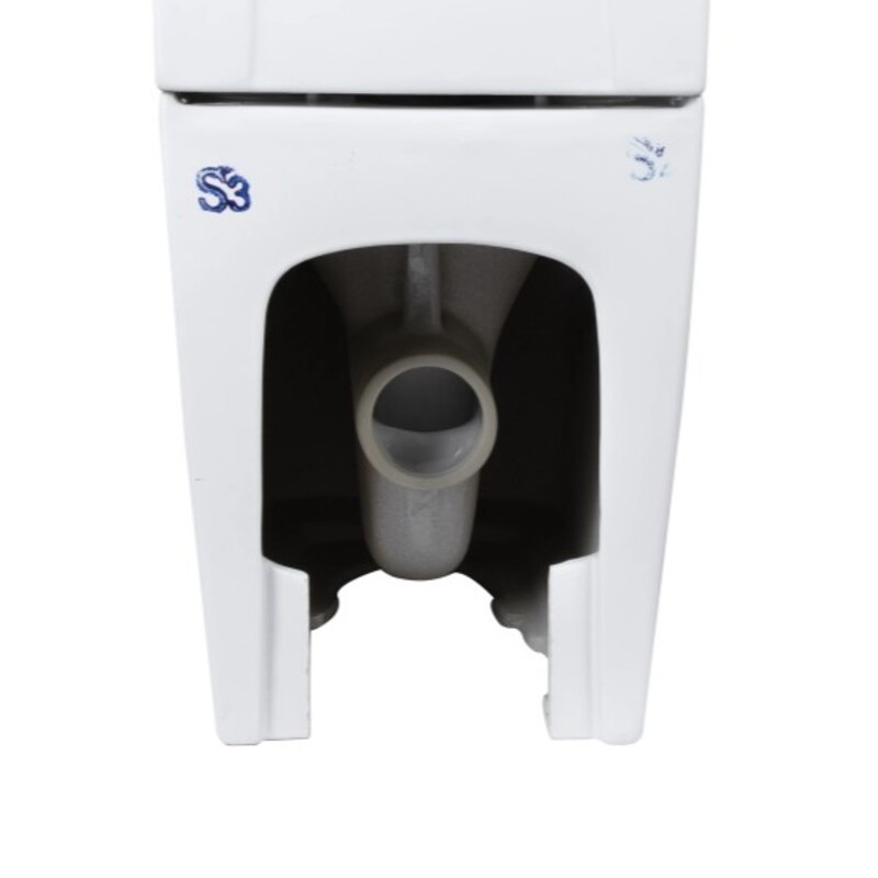 Чаша унітазу-компакту Mixxus Premium Quadro-0401-T1 Bowl 610х365х825 Tornado 1.0 без сидіння - Зображення 2