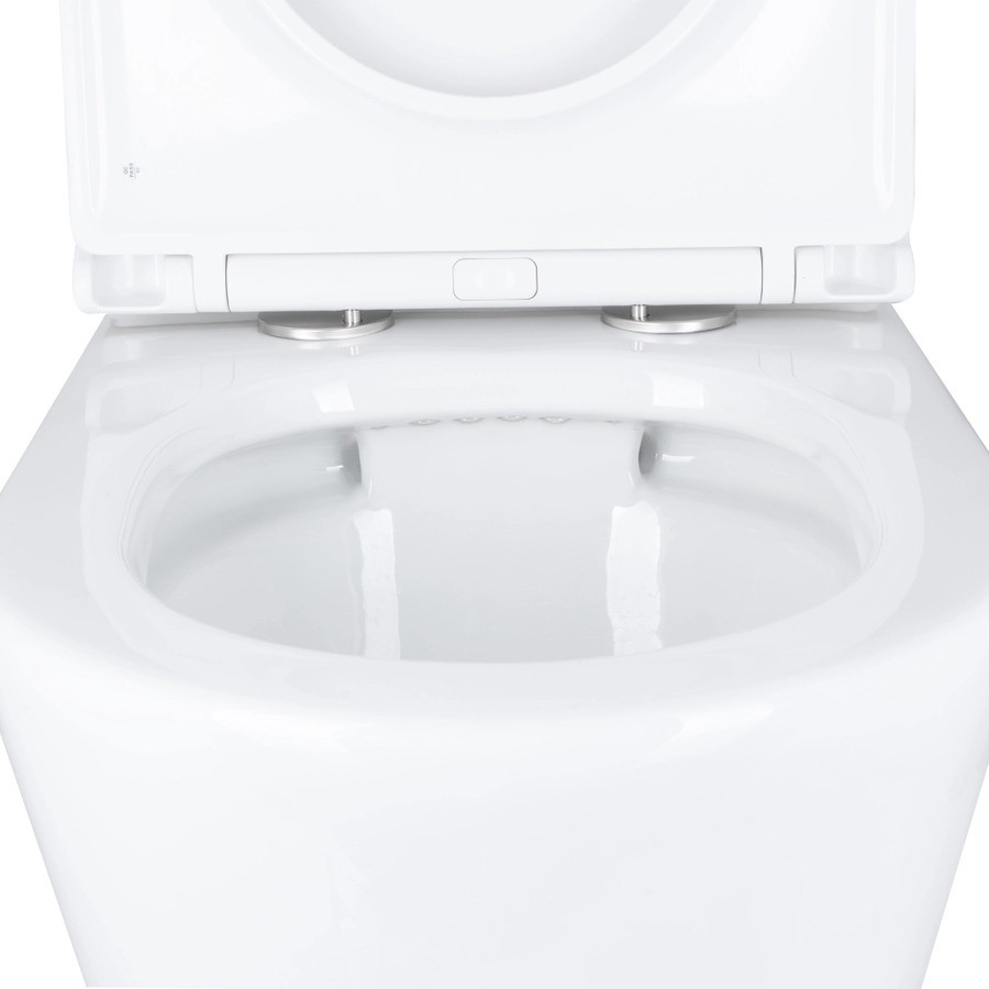 Чаша унітазу-компакту Mixxus Bevel-0405-R Bowl 605х370х800 Rimless без сидіння - Зображення 3