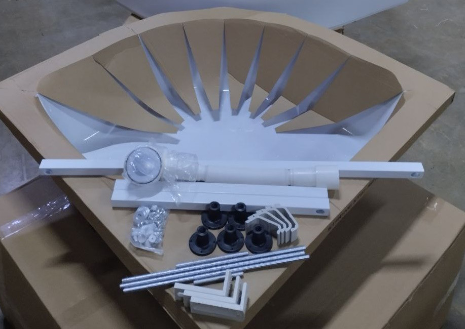 Душовий піддон високий Mixxus Strong ST01-90x90x40 з сифоном напівкруглий діаметр зливу 52 мм - Зображення 3