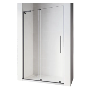 Двері у нішу Walk-In розсувні KOER SR SD07-120x200-L-TR-07 прозоре скло Easy Clean 8мм Графіт