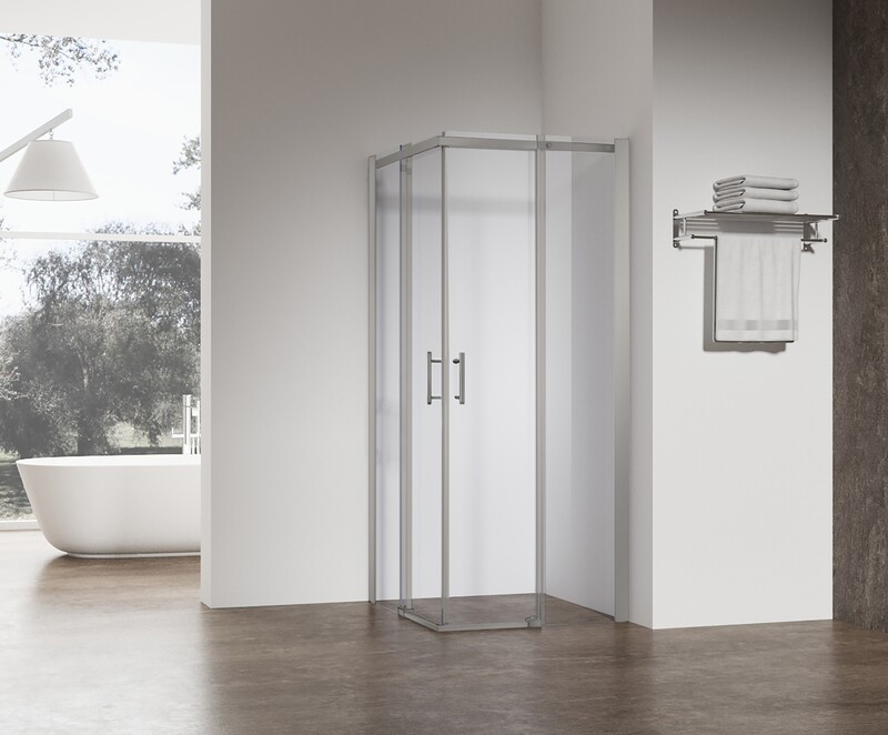Душова кабіна без піддону KOER SR SC03-90x90x200-TR-02 прозоре скло Easy Clean 6мм SS Color - Зображення 6