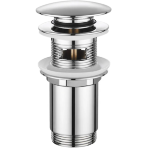 Донний клапан для раковини KOER PW-07-01 1 1/4'' з переливом автоматичний СLICK-СLACK
