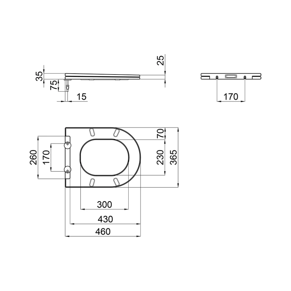 Унітаз-компакт Mixxus ELLIPSE-0403-T3 640×360×835 мм, система змиву TORNADO 3.0, білий - Зображення 9