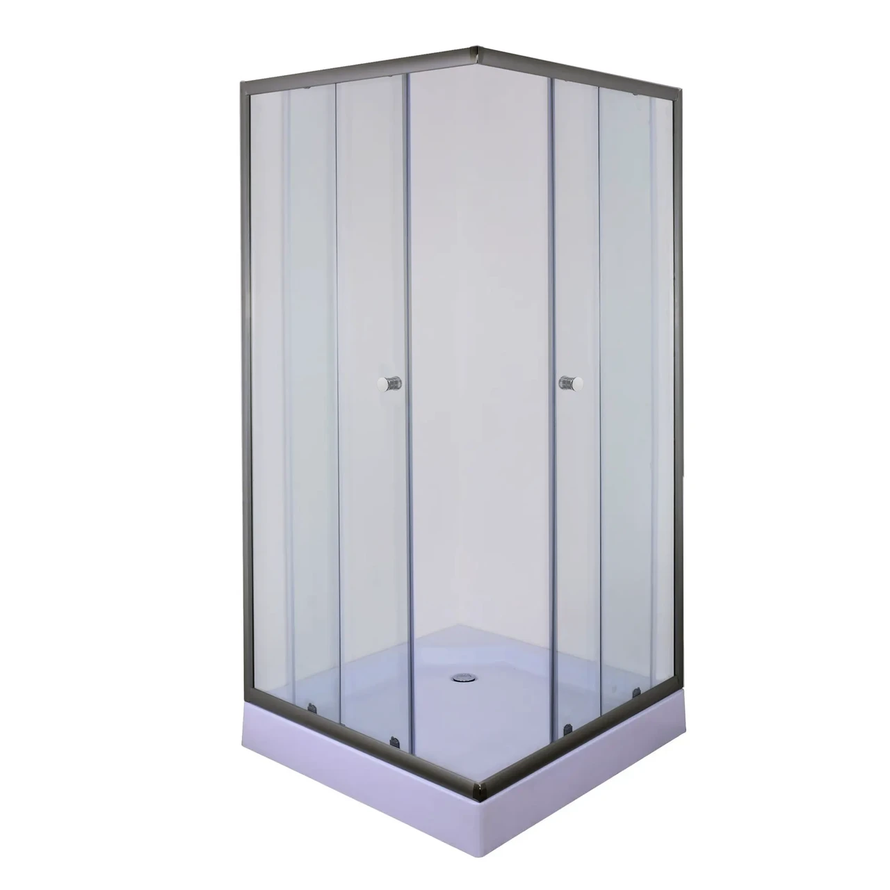 Душова кабіна без піддону Mixxus CUBIC SC01-90x90x185-TR GRAPHITE прозоре скло 4мм - Зображення 6
