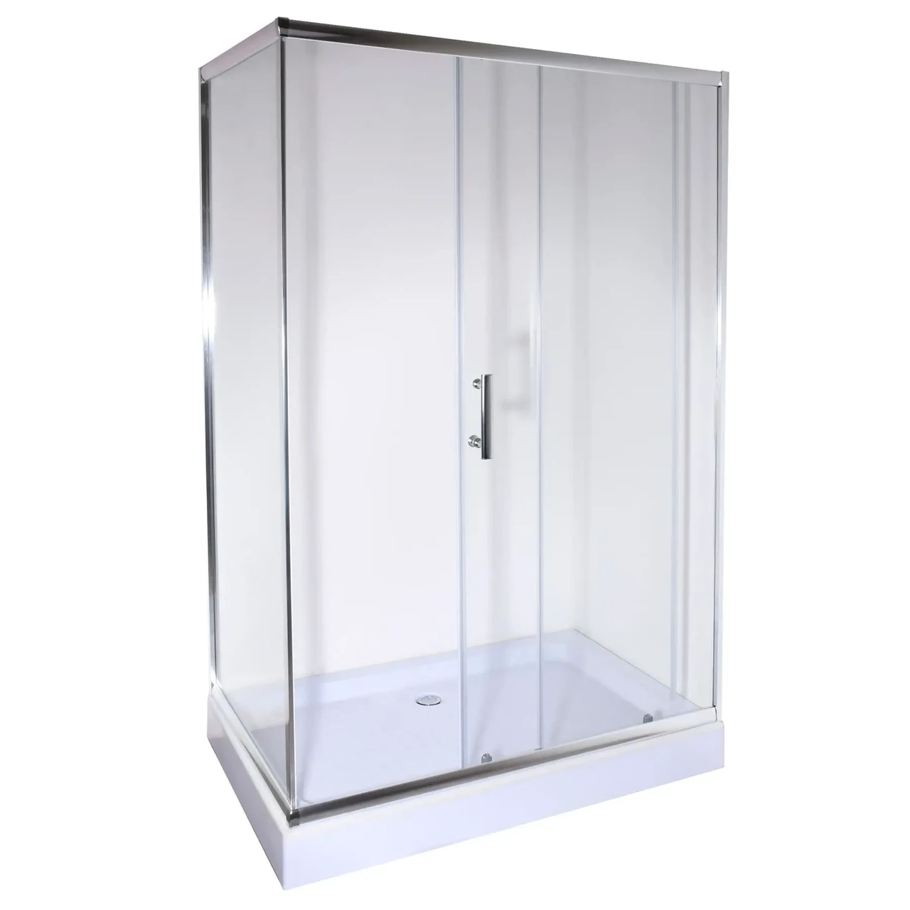 Душова кабіна з низьким піддоном Mixxus HARD SCT01-120x80x198-TR CHROME прозоре скло 5мм - Зображення 3