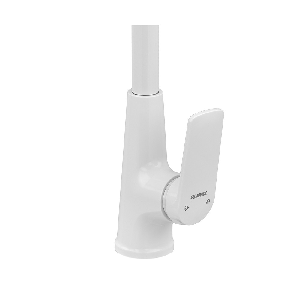 Змішувач для кухні Plamix Lucas-011 SET White з підведенням - Зображення 2