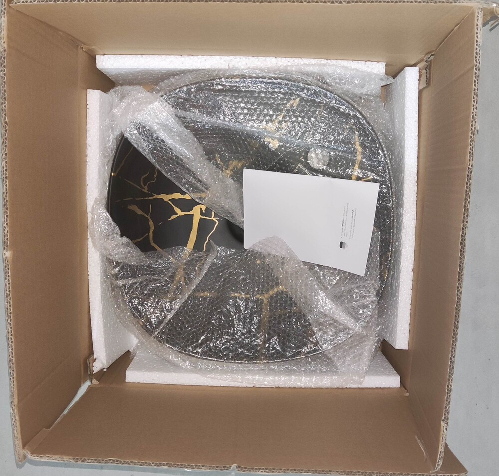 Раковина накладна MIXXUS PREMIUM WAVE-0201 MARBLE 430х430х150mm з отвором під змішувач - Зображення 3