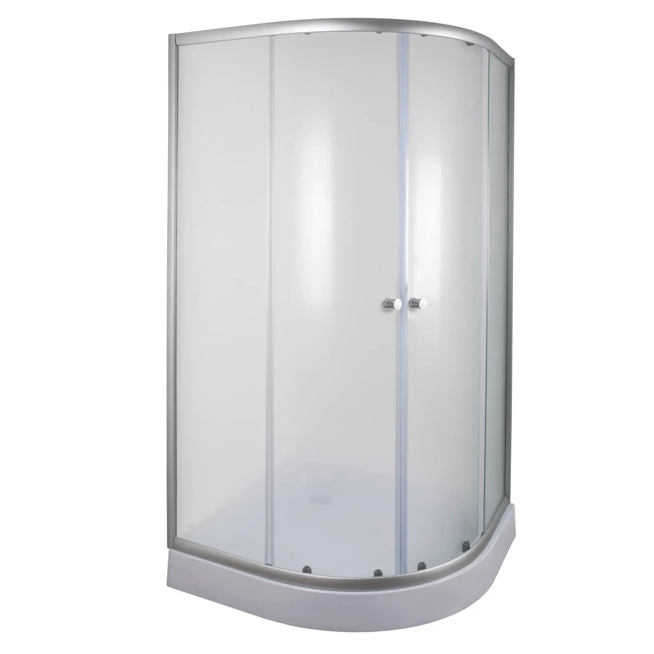 Душова кабіна з низьким піддоном Mixxus PLAIN SCT02-100x100x195-FB SATIN матове скло 4мм - Зображення 10
