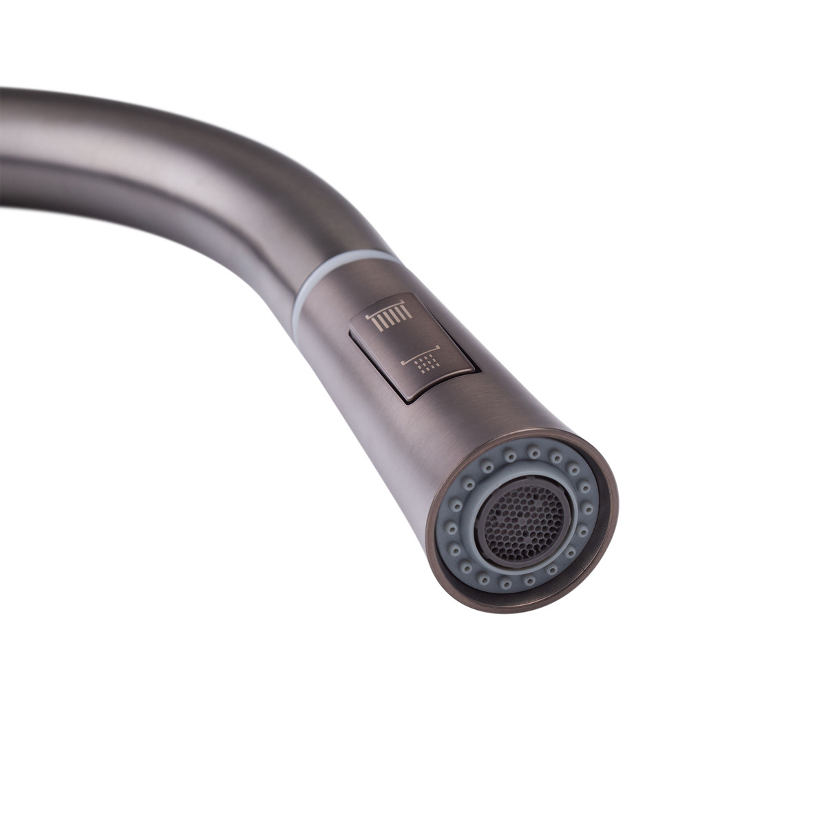 Змішувач для кухні з висувним виливом Mixxus Premium PULL 014 GRAPHITE - Зображення 5