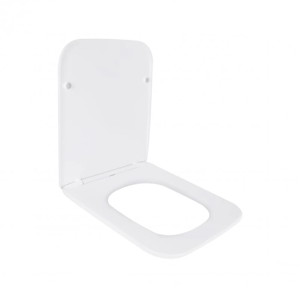 Унітаз підвісний Mixxus Premium QUADRO-0301-R 490×340×360 мм, система змиву RIMLESS, білий - Зображення 4
