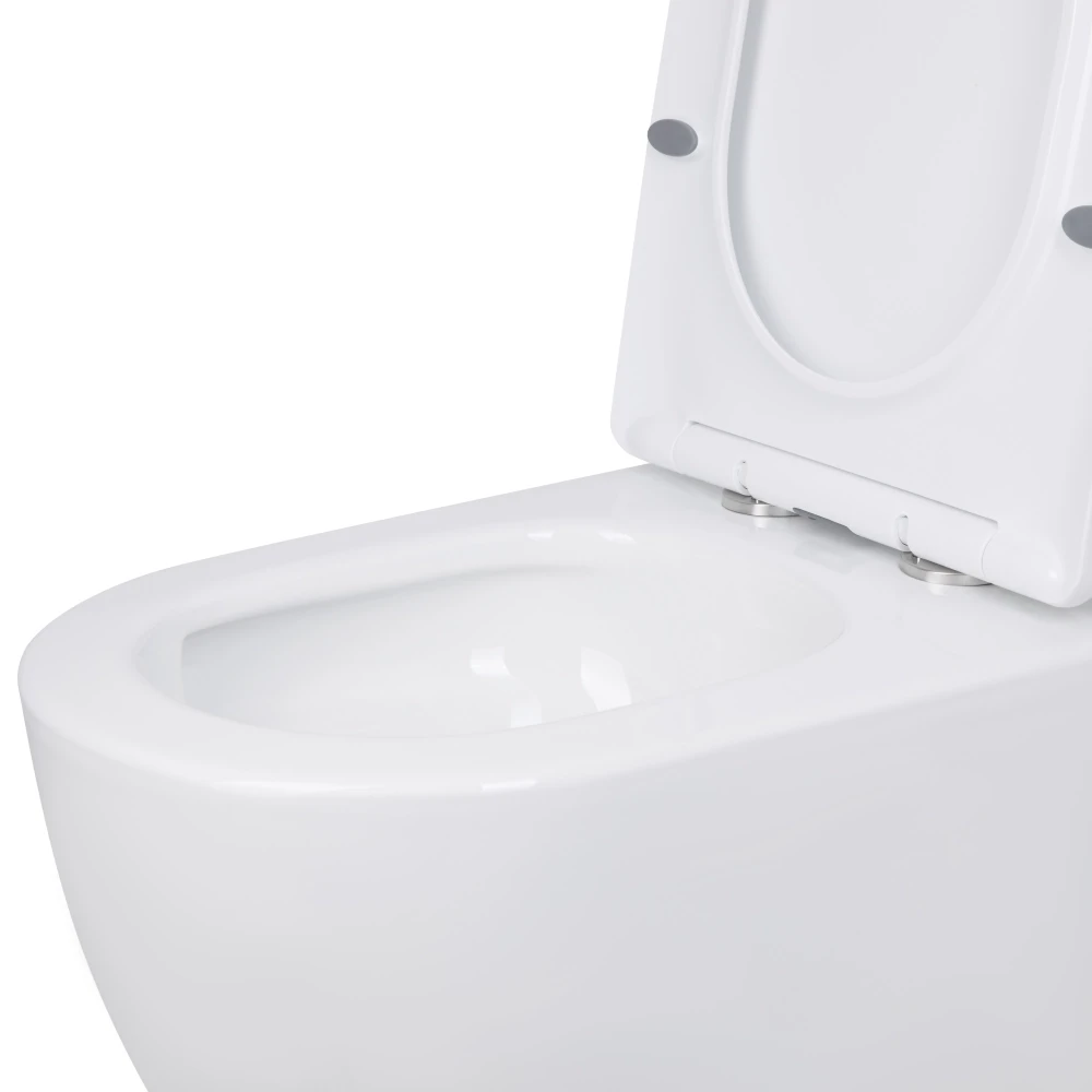 Унітаз-компакт Mixxus ELLIPSE-0403-T3 640×360×835 мм, система змиву TORNADO 3.0, білий - Зображення 2