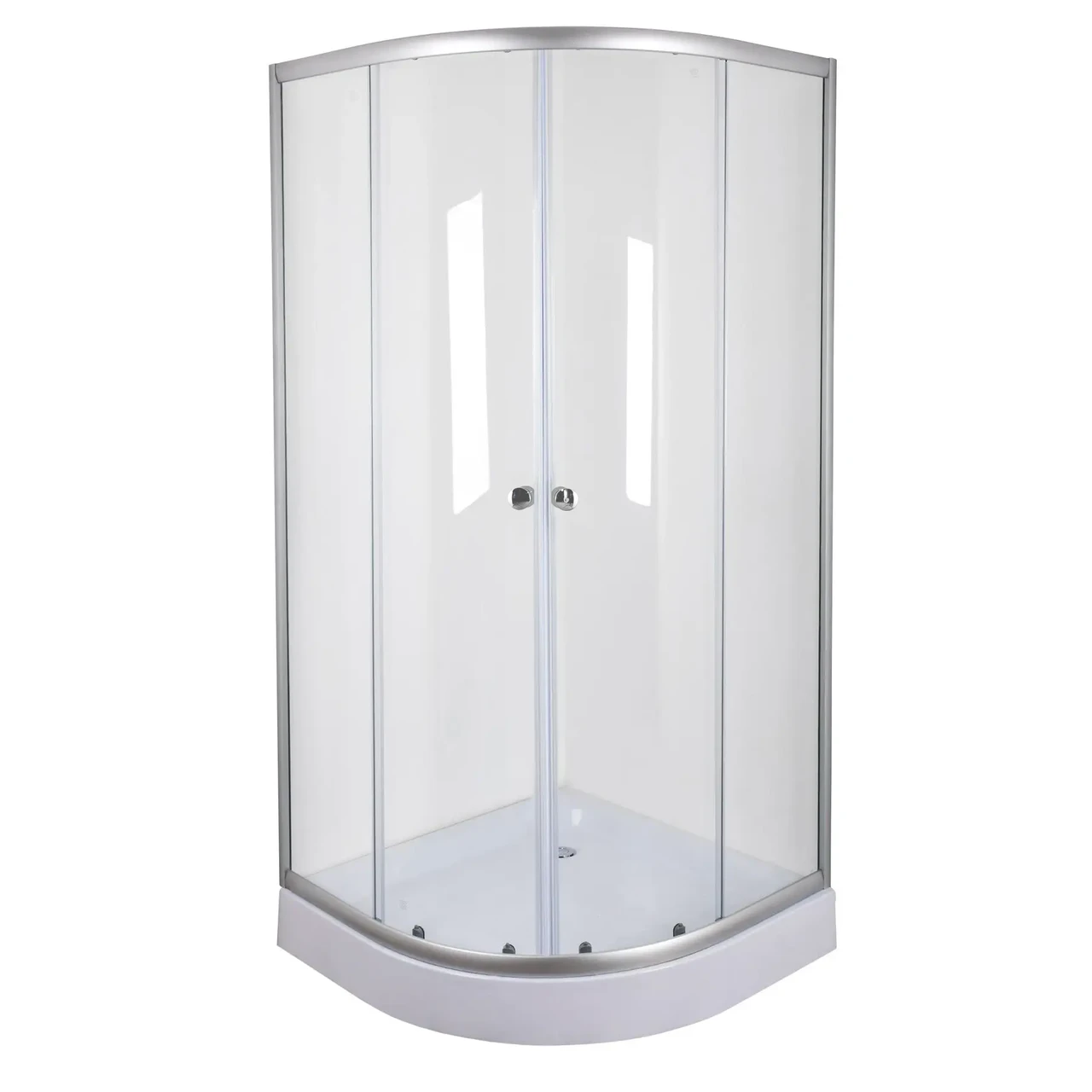 Душова кабіна без піддону Mixxus PLAIN SC01-90x90x185-TR CHROME прозоре скло 4мм - Зображення 3