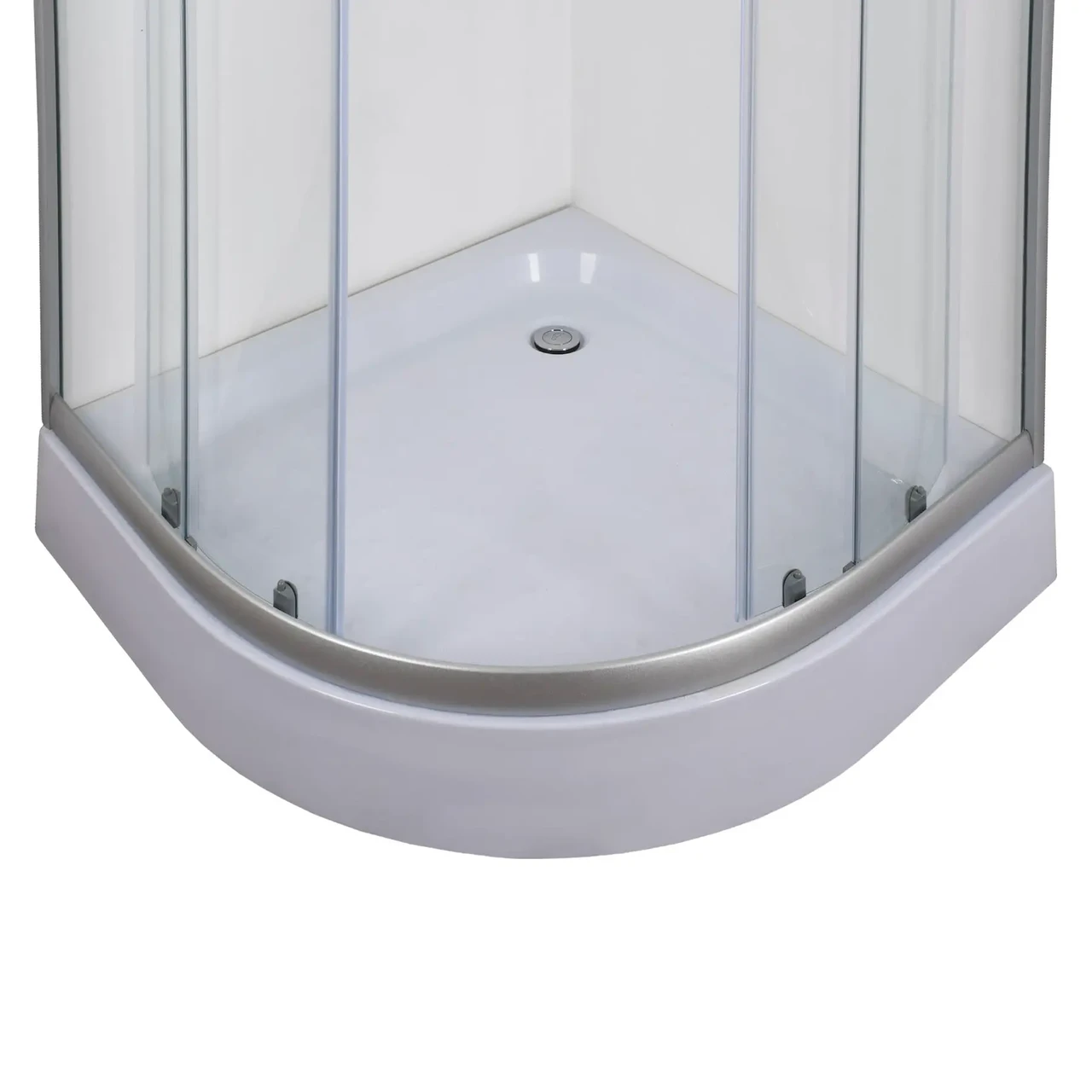 Душова кабіна без піддону Mixxus PLAIN SC01-90x90x185-TR CHROME прозоре скло 4мм - Зображення 4