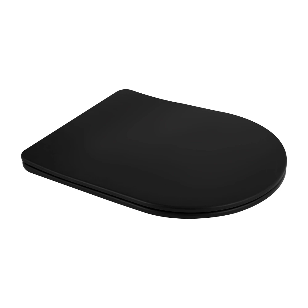 Унітаз підвісний Mixxus Premium Ellipse-0303-R Black 520x365x360mm, система змиву RIMLESS - Зображення 3