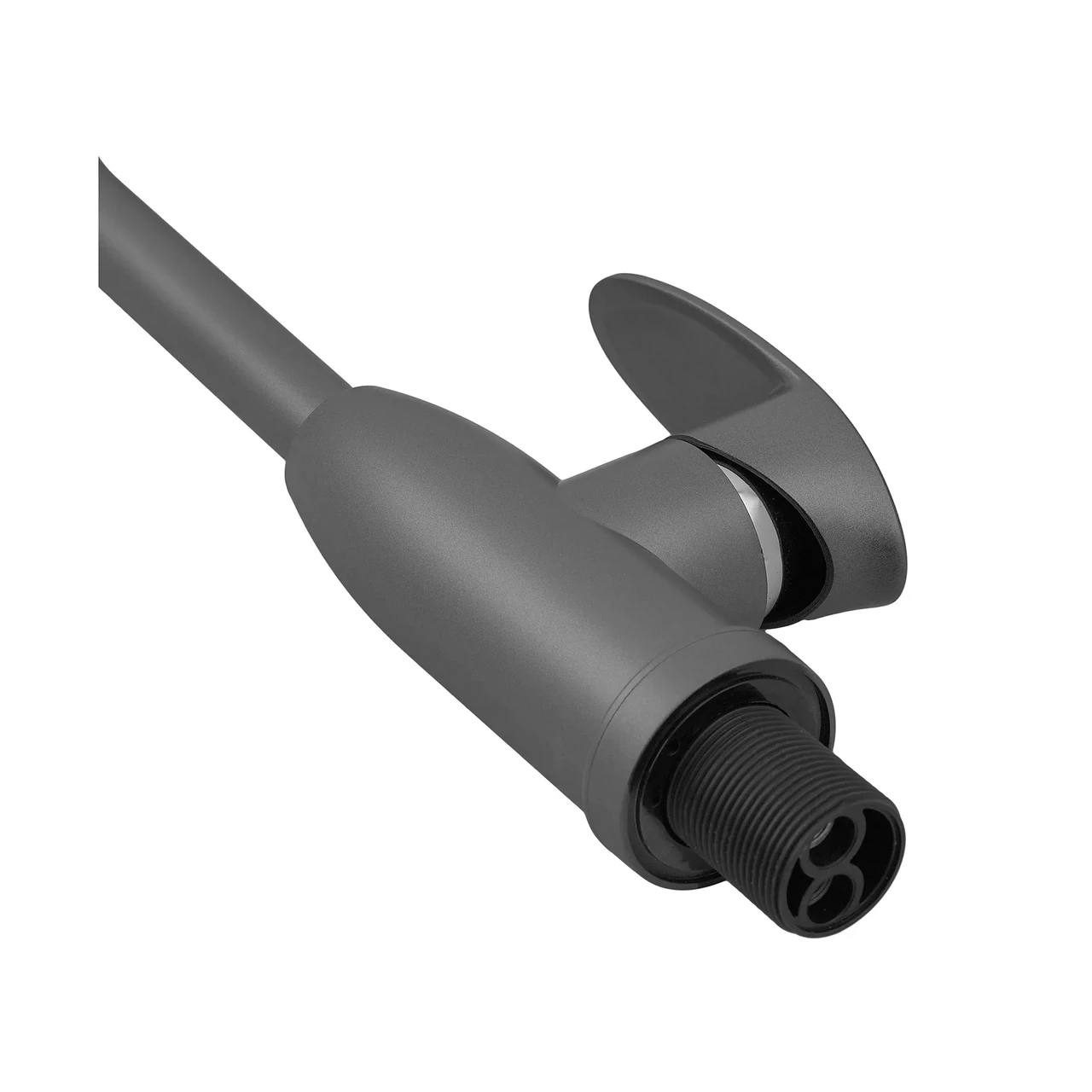 Змішувач для кухні Plamix CEZAR-011-B SET Graphite з підведенням - Зображення 3