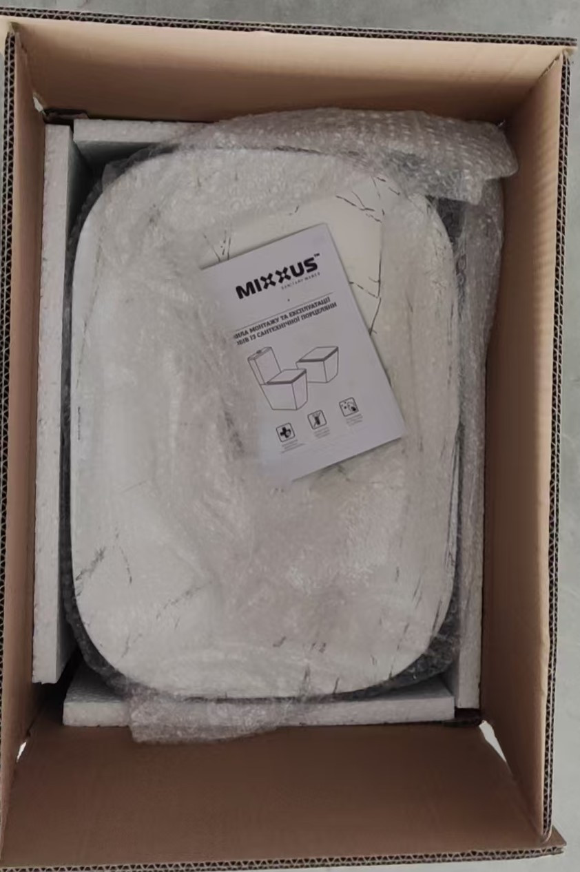Раковина накладна Mixxus Premium DIVERSE-0112, мармурово-чорна 455×325×135 мм - Зображення 6