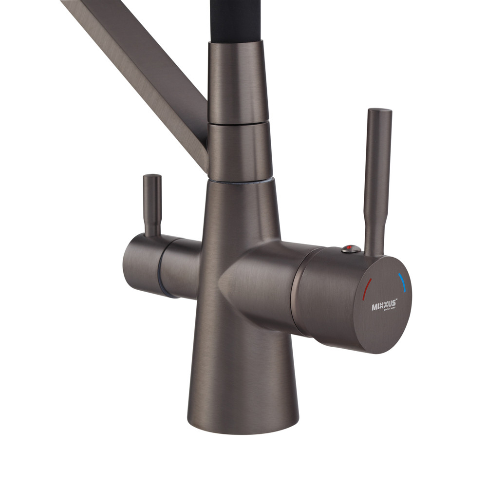 Змішувач для кухні Mixxus Premium Magnet 021 GRAPHITE REFL.BLACK - Зображення 2