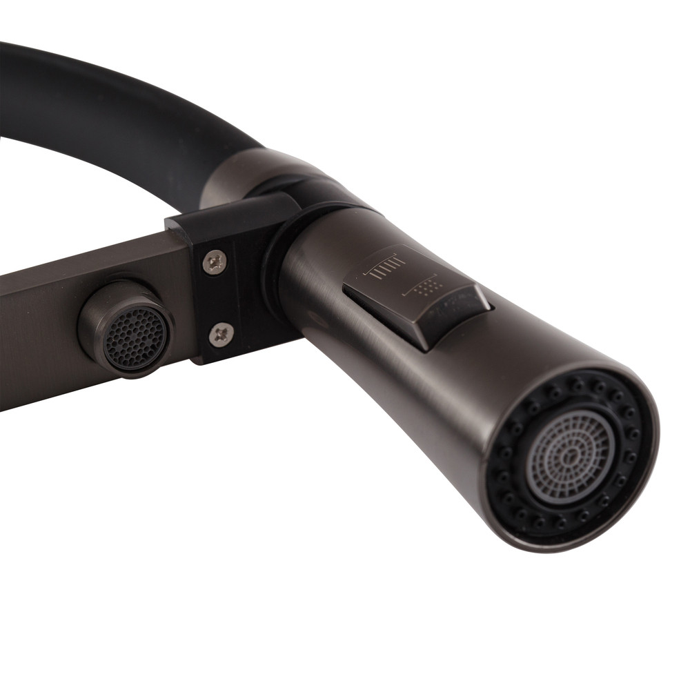 Змішувач для кухні Mixxus Premium Magnet 021 GRAPHITE REFL.BLACK - Зображення 6