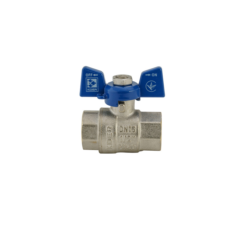 Кран кульовий KOER 1/2" ГГМ синій - Зображення 4