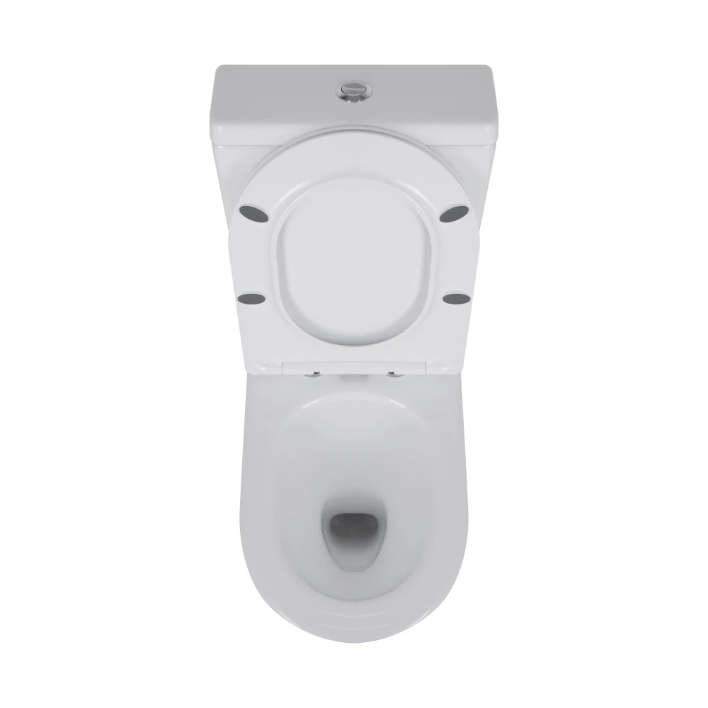 Унітаз-компакт Mixxus BEVEL-0403-T3 640×360×835 мм, система змиву TORNADO 3.0, білий - Зображення 2