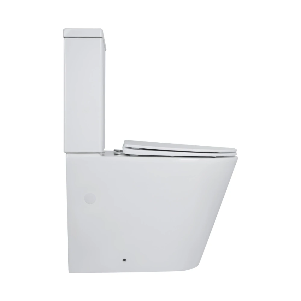 Унітаз-компакт Mixxus BEVEL-0403-T3 640×360×835 мм, система змиву TORNADO 3.0, білий - Зображення 10
