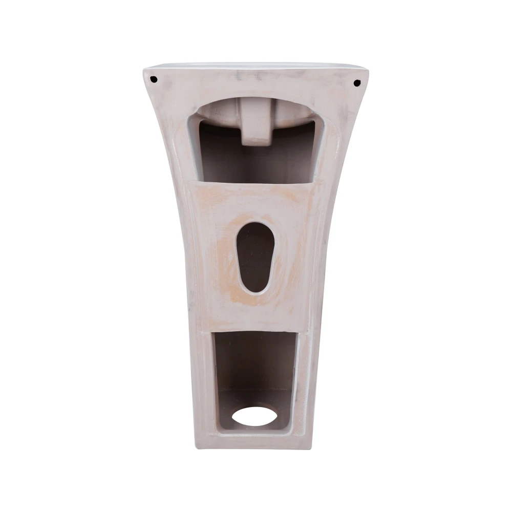 Раковина моноблок Mixxus BEVEL-1101 з отвором під змішувач та переливом 450х435х835mm - Зображення 8