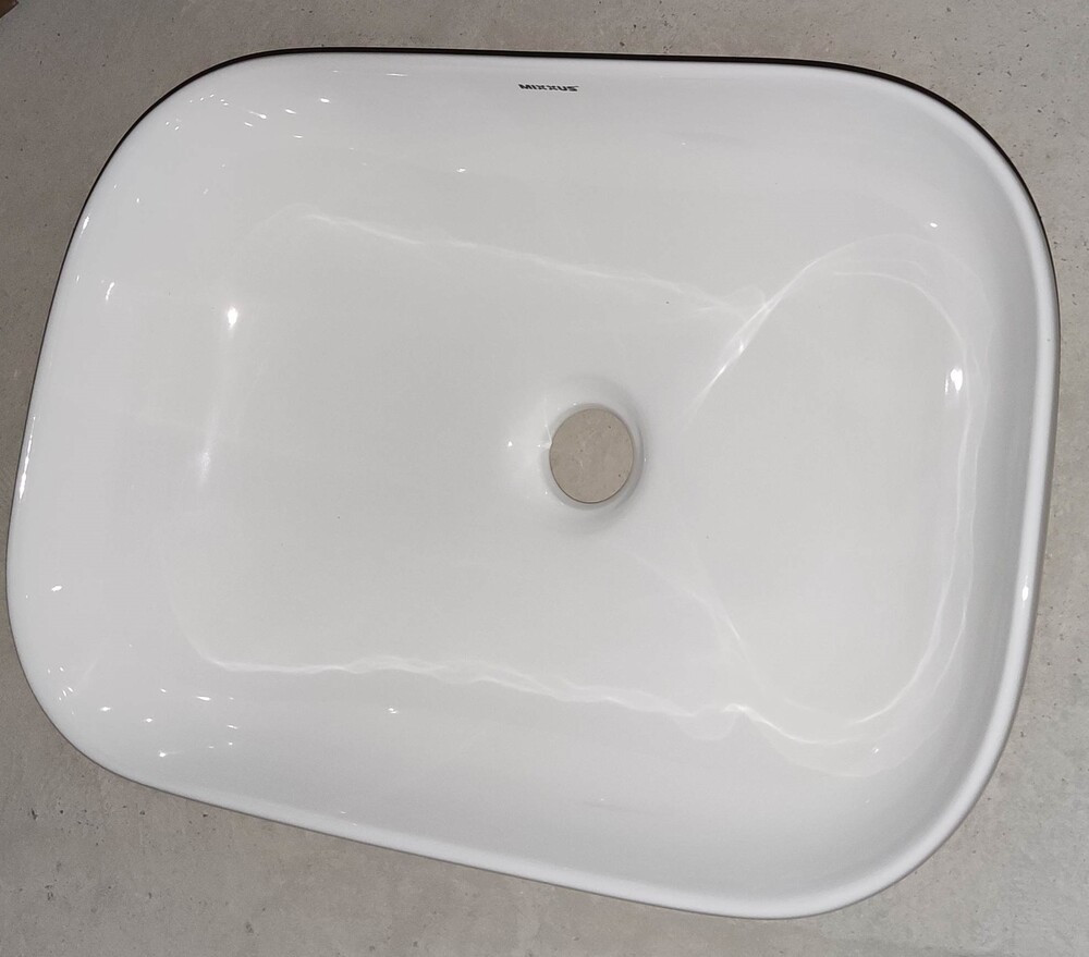 Раковина накладна Mixxus Premium DIVERSE-0112 455×325×135 мм, білий - Зображення 6