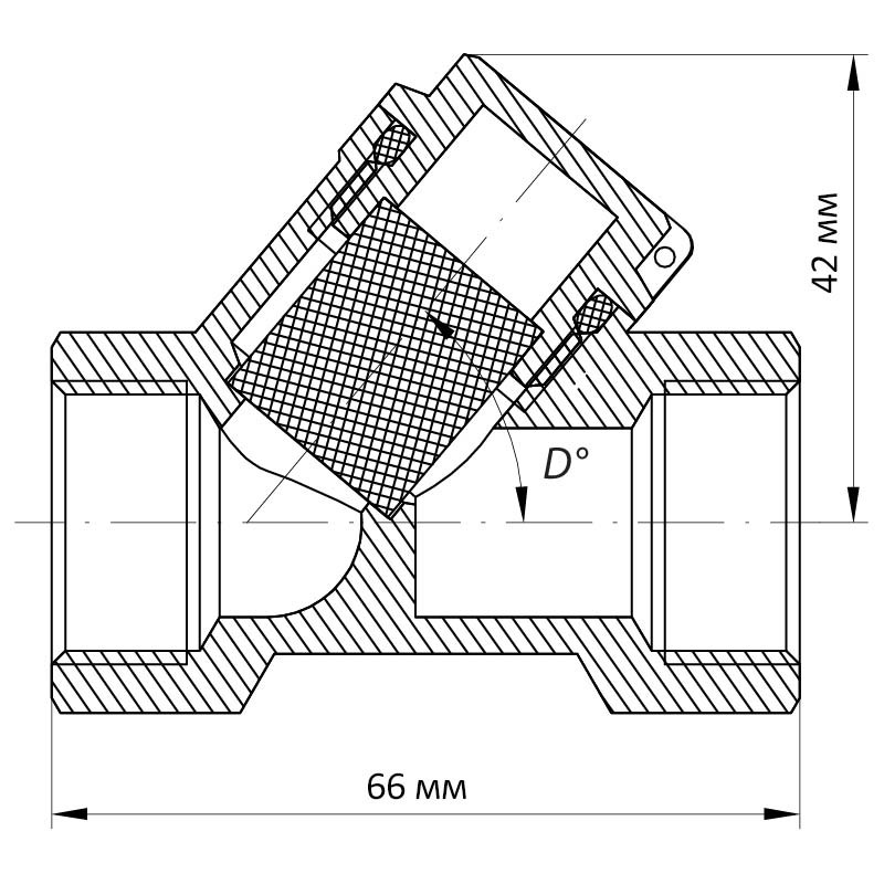 Фільтр грубої очистки 3/4 "KOER KR.F01 - Зображення 2