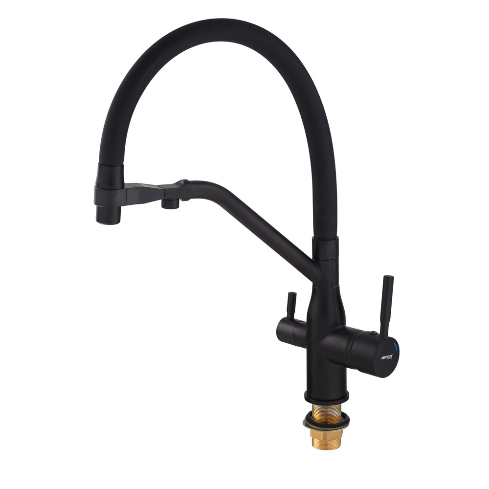 Змішувач для кухні MixxusPremium Gravity 021 BLACK REFL.BLACK - Зображення 2