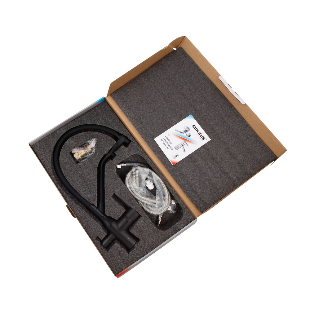 Змішувач для кухні MixxusPremium Gravity 021 BLACK REFL.BLACK - Зображення 8