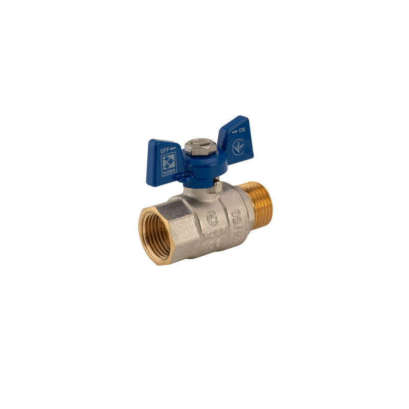 Кран кульовий KOER 1/2" ГШМ синій - Зображення 3