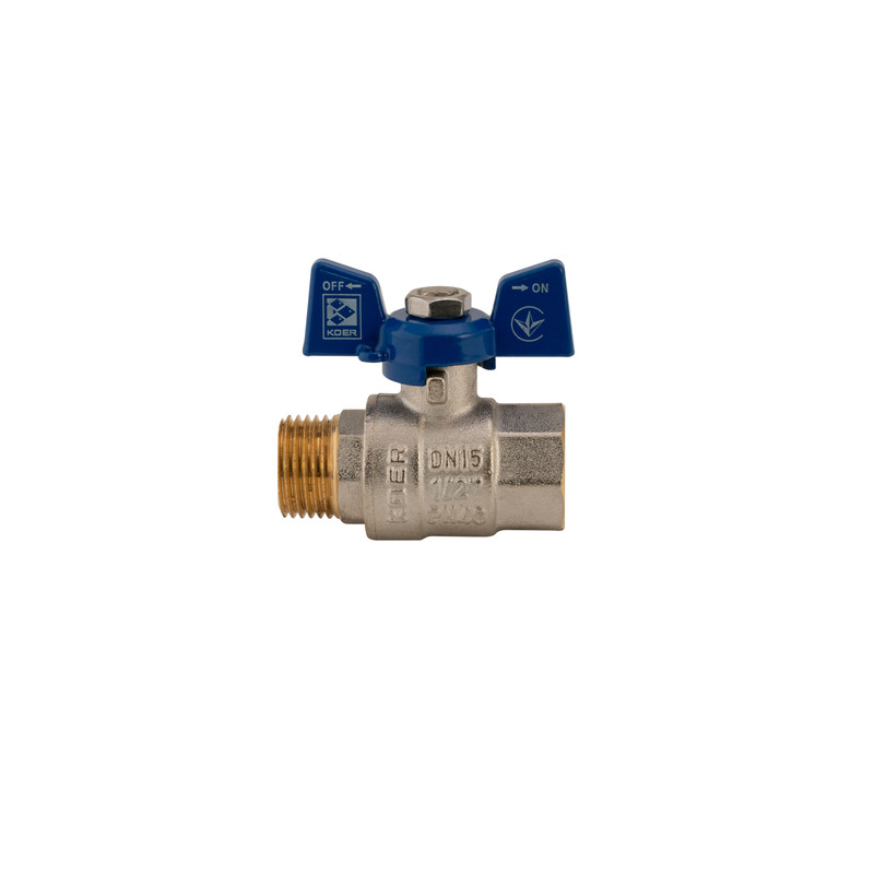 Кран кульовий KOER 1/2" ГШМ синій - Зображення 4