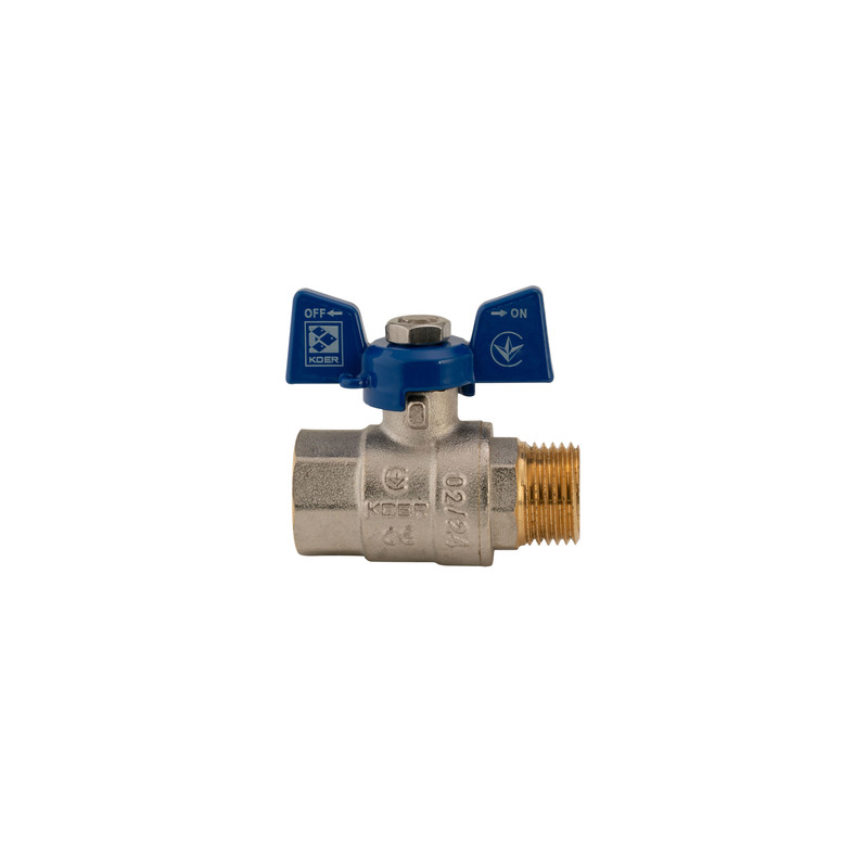 Кран кульовий KOER 1/2" ГШМ синій - Зображення 5