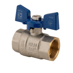 Кран кульовий KOER 3/4" ГГМ синій