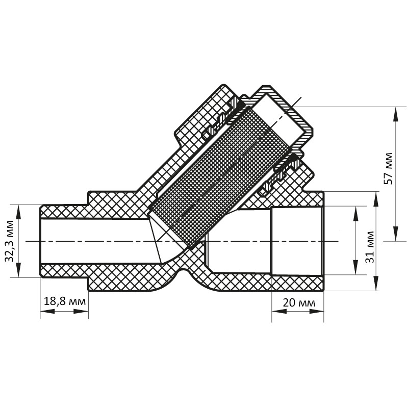 Фільтр грубої очистки 32 PPR KOER K0148.PRO - Зображення 2