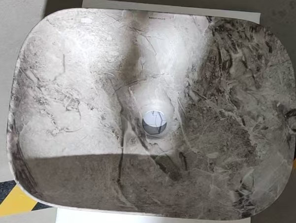 Раковина накладна MIXXUS PREMIUM DIVERSE-0113 MARBLE 455х325х135mm - Зображення 7