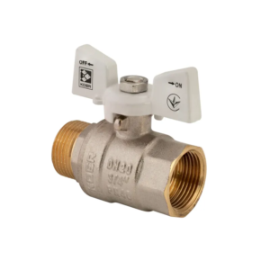 Кран кульовий KOER 3/4" ГШМ білий