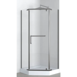 Душова кабіна з низьким піддоном Mixxus LINES SCT01-90x90x198-TR GRAPHITE прозоре скло 6мм