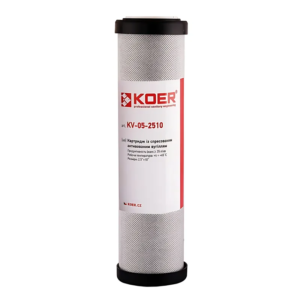 Картридж KOER KV-05-2510 з активованим спресованим вугіллям 2,5"х10"